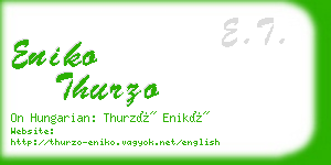 eniko thurzo business card